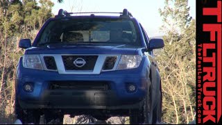 2015 Nissan Frontier PRO4X Ruts amp Guts Snowy OffRoad Review [upl. by Stephannie]