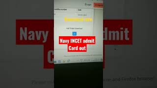 Indian Navy incet admitcard downloadExam city amp date navy incet admitcard ssr navycivilian [upl. by Nolra675]