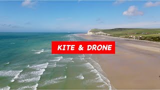 Kitesurf Wissant DJI mavic air 2 drone shots [upl. by Ttirrem537]