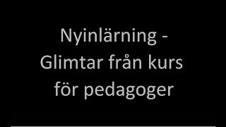 Trädet Web Film 6  Nyinlärning  Glimtar får pedagogkurs [upl. by Annayt690]