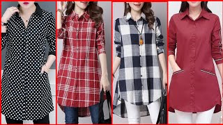 Top Stylish Casual Wear Comfortable Cotton Shirts Design For Girls [upl. by Beaufert873]