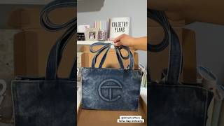 Telfar Denim Tote Unboxing  telfarbag telfar [upl. by Cohligan45]