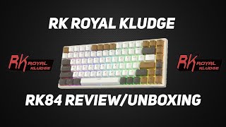 RK Royal Kludge RK84 Keyboard ReviewUnboxing [upl. by Akcimehs]