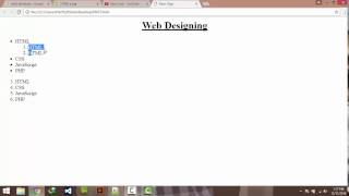 HTML and CSS Lesson 4 List view UrduHindi Irfan Shah [upl. by Fleta]