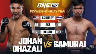 Muay Thai Firefight 🔥 Johan Ghazali vs Samurai  Full Fight [upl. by Emerald83]