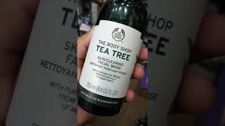 The body shop TEA TREE Facial wash😍😍 [upl. by Fons864]