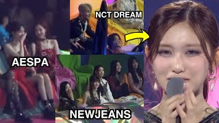 IDOLS reaction to IVEs Leeseos emotional speech [upl. by Soilissav]