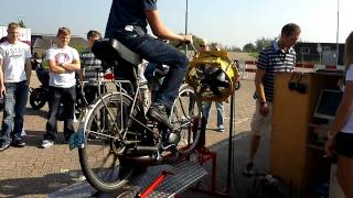 fiets op testbank 110kmh [upl. by Ciryl]