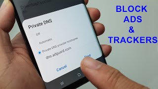 How To Setup Private DNS On Android to Block Trackers [upl. by Zoa]