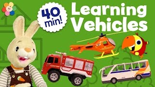 Learning Vehicles Children Shows Compilation  Unboxing Kids Toys and Learning Vocabulary for Kids [upl. by Kotz900]