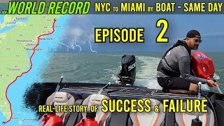 World Record Disaster NYC to Miami By Boat In 1 Day  Ep2 a series by Howe2Live [upl. by Ecyob117]