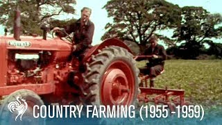 Country Farming Innovations of the Modern Tractor 19551959  British Pathé [upl. by Nsaj409]