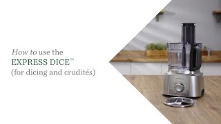 MultiPro Express  How to Use the Express Dice for dicing and crudites [upl. by Nyrhtac]