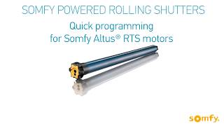 Somfy Powered Rolling Shutter RTS Resetting Motor to Factory Mode Using a Double Power Cut [upl. by Rand]