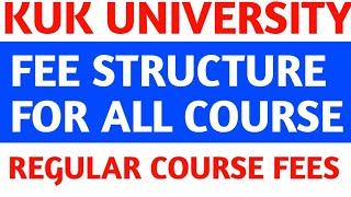 kurukshetra university fee structure  kuk admission fees  kurukshetra university admission  kuk [upl. by Ardnael540]