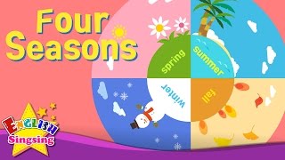 Kids vocabulary  Four Seasons  4 seasons in a year  English educational video for kids [upl. by Sarid983]