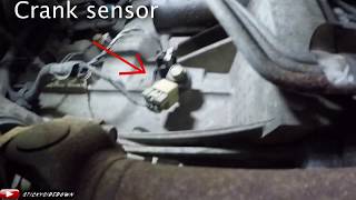 HOW TO 2003 GMC ENVOY 42L CRANK SENSOR LOCATE REMOVAL AND INSTALL CHEVY TRAILBLAZER 0205 BRAVADA [upl. by Ettenaj]