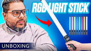 RGB Tube LED Video Light Stick Unboxing Video  Amazon Find [upl. by Palma]