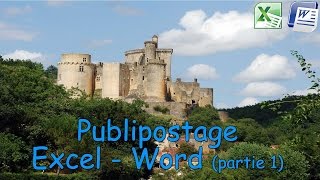 Comment réaliser un publipostage entre Word et Excel partie 1 [upl. by Aratak]