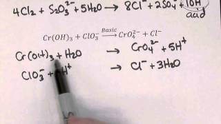 Balancing Redox Reactions with Half Reaction Method [upl. by Panthia344]