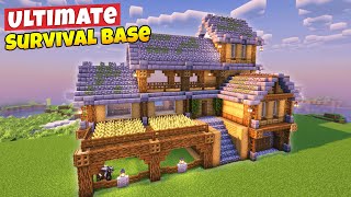 Minecraft Ultimate Survival House Tutorial⚒️ [upl. by Enirac]