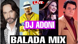 Baladas Mix Vol 1❤️ Las mejores baladas Románticas  Mezclando en vivo DJ ADONI 😻 Musica romántica [upl. by Akirdnahs]