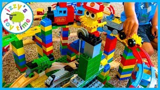 LEGO DUPLO THOMAS TRAIN TRACK WOAH Fun Toy Trains for Kids [upl. by Sundstrom]