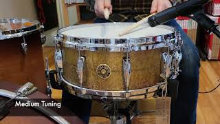 SOLD Snares  Gretsch 55x14 Keith Carlock Signature Snare Drum [upl. by Ediva]