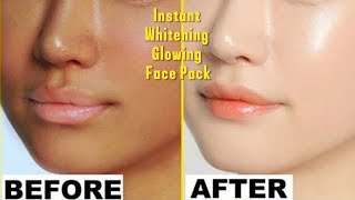 Instant Whitening Glow Face Pack For Glowing Skin  Face Pack For Glowing Skin homemade [upl. by Yerocaj]