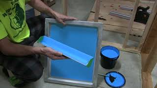 DIY Screen Printing How To Coat a Screen [upl. by Ahtibbat]