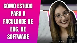 Como eu estudo para a faculdade de Engenharia de Software [upl. by Aerdnua]