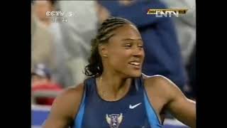 Womens 100M Final  Sydney 2000 Marion Jones Ekaterini Thanou Tayna Lawrence Merlene Ottey [upl. by Adnwahsor]