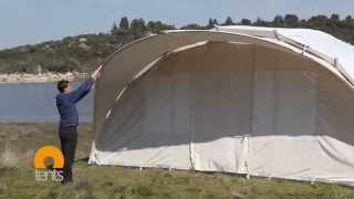 Luxury Handcrafted Glamping tent in 15 minutes watch Ctents assembly [upl. by Tekcirc]