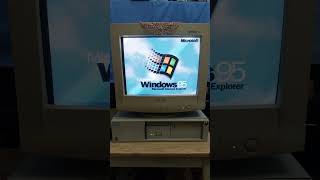 Siemens Nixdorf retro pc  startup and shutdown [upl. by Aiyt875]