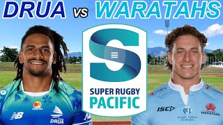 FIJIAN DRUA vs WARATAHS Super Rugby Pacific 2024 Live Commentary [upl. by Melquist]