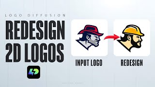 How to Redesign 2D logos with AI [upl. by Enyawud]