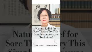 Natural Relief for Sore Throat Try This Simple Acupressure Technique [upl. by Aeniah]