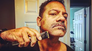 my ultimate beard trim amp shave — One Blade PRO amp Gillette Heated Razor –average guy tested APPROVED [upl. by Nosreffej]