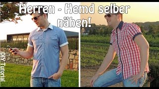 HERREN HEMD  NÄHEN FÜR MÄNNER  DIY  Nähen für Anfänger  Tutorial [upl. by Michon]