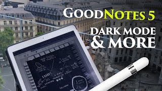 GOODNOTES 5 LATEST UPDATE like Dark Mode Paper Template for iPad note taking digital planner [upl. by Einnol]