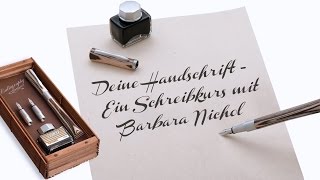 Deine Handschrift  Ein Schreibkurs mit Barbara Nichol [upl. by Aikenat]