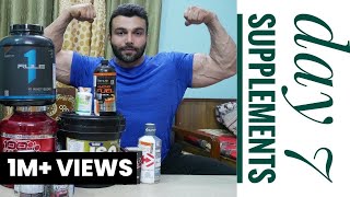 Best Supplements To Build Muscle And Burn Fat  Day 7  Fat To Fit 60 Days Transformation [upl. by Goodspeed]