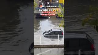 HEROIC RESCUE during the floods in Barcelona🙏🏼🇪🇸 flood barcelona valencia [upl. by Laemsi]