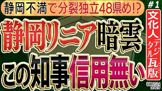 【至上最悪！静岡分裂で48県目！？】知事信用が無いのにまさかのリニア推進を言及するが果たしてどうなる！？西側の浜松だけの票で勝つが分裂構想へ？？ 1️⃣ ◆文化人デジタル瓦版◆ [upl. by Yeruoc711]