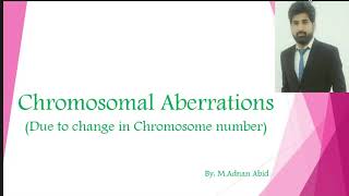 Chromosomal Aberration in Urdu Hindi  ZOOL1112  BSc ZoologyA [upl. by Eicak]