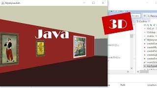 Java 3D How to Create an Art Museum in Blender and Import it with Source Code [upl. by Aneladdam]