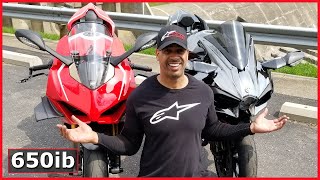 Ducati Panigale V4R vs Kawasaki Ninja H2  The Best Bike WON [upl. by Saxe]