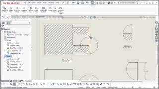 SOLIDWORKS 2016  Foreshortened Dimensions [upl. by Oeniri]