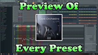 Dark Orchestra by UVI Flex Plugin  Preview Of Every Preset  Listen Before You Buy Fl Studio [upl. by Bruning]