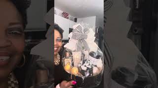 Finished Wrapped Black Tray Conceptstrending viral viralvideo mothersday giftideas gifts [upl. by Acissey]